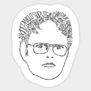 Dwight Shrute's face Sticker